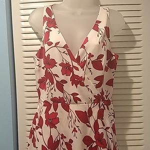 Red & white dress
